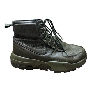 Nike Men's Dark Green Leather Boots